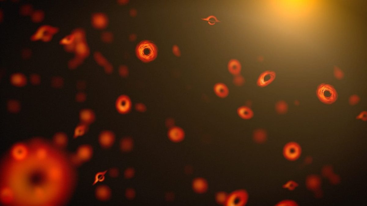 Первичные черные дыры в представлении художника / © NASA's Goddard Space Flight Center