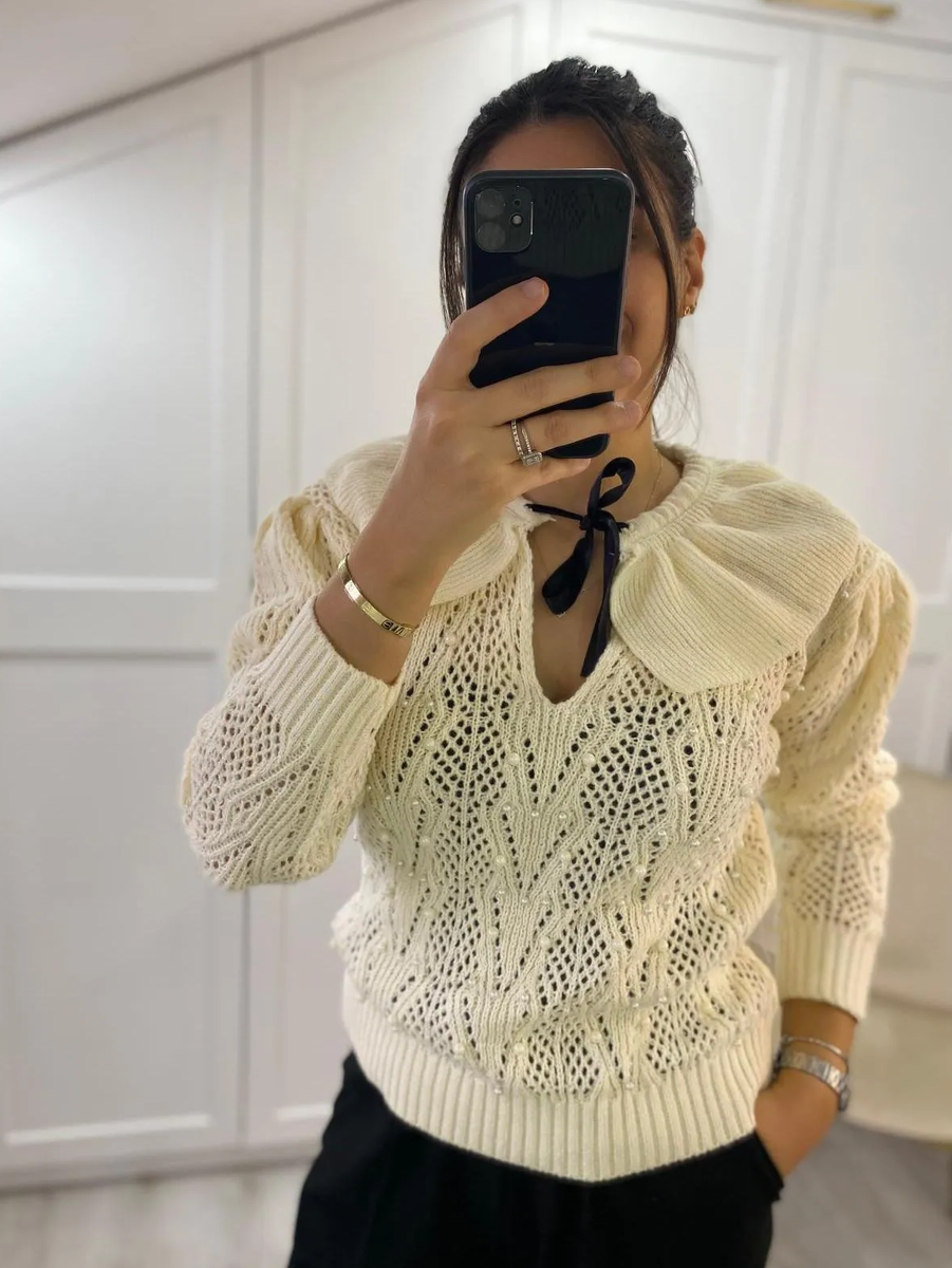 джемпер спицами