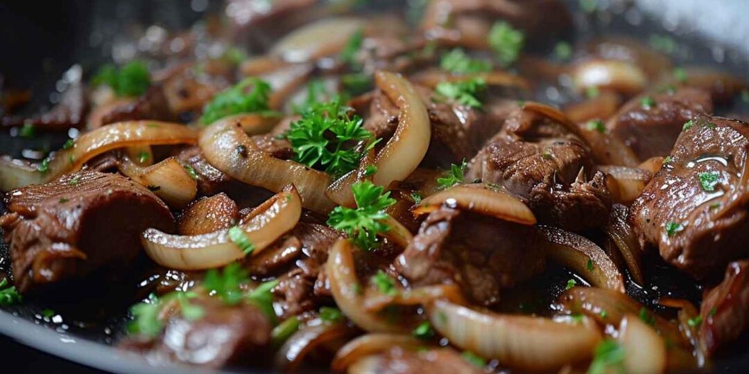 Жареная говядина с луком: Проще не бывает! Рецепт для ленивых хозяек!