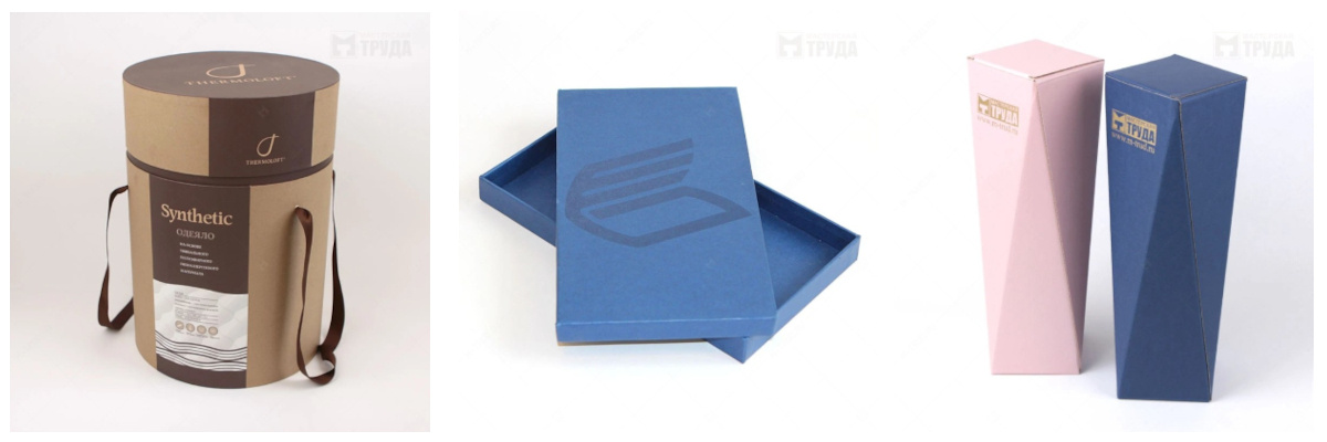 разнообразные формы коробок