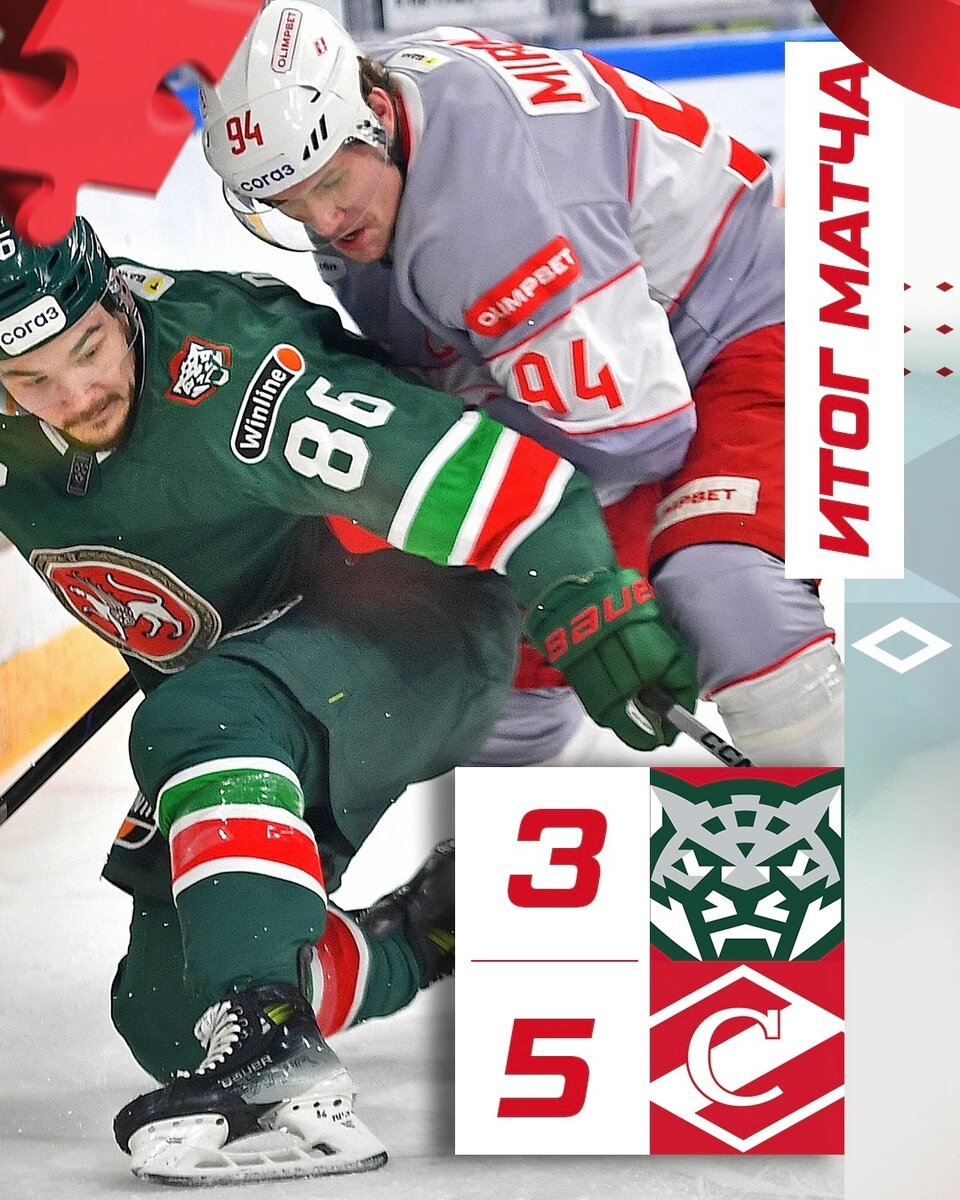 Ак Барс 3 - 5 Спартак