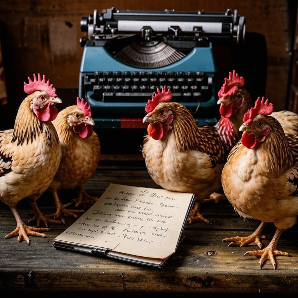 Куры. Источник - rudalle