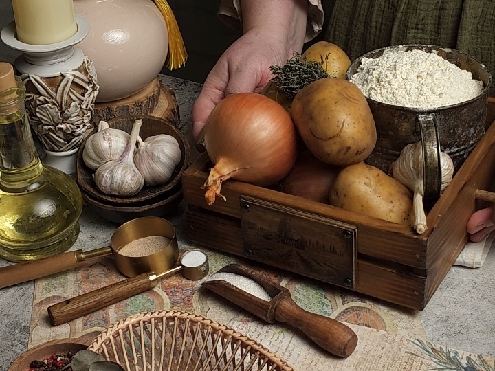 Постные пирожки с картошкой.