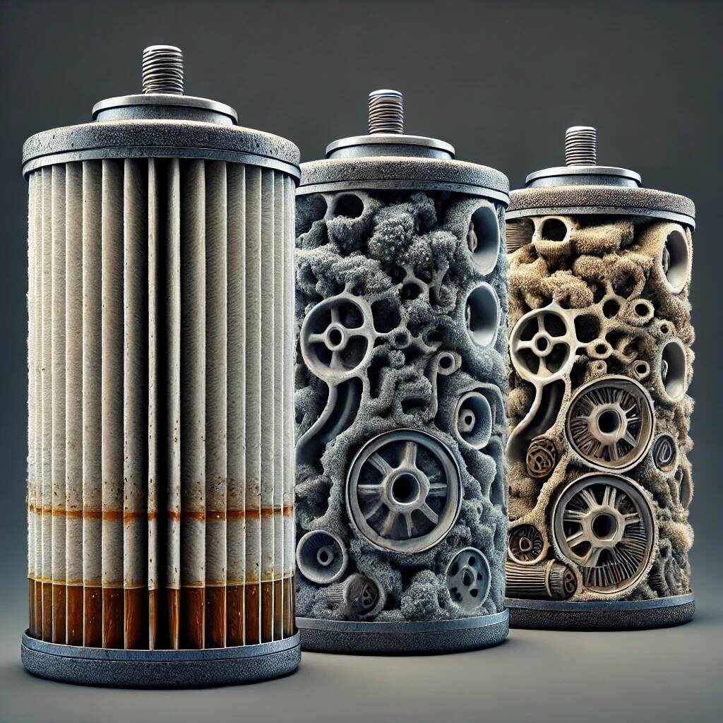 Фильтр масла в режиме эксплуатации 