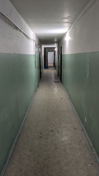 Наш унылый обшарпанный коридор. Ремонта не было с 1991 г