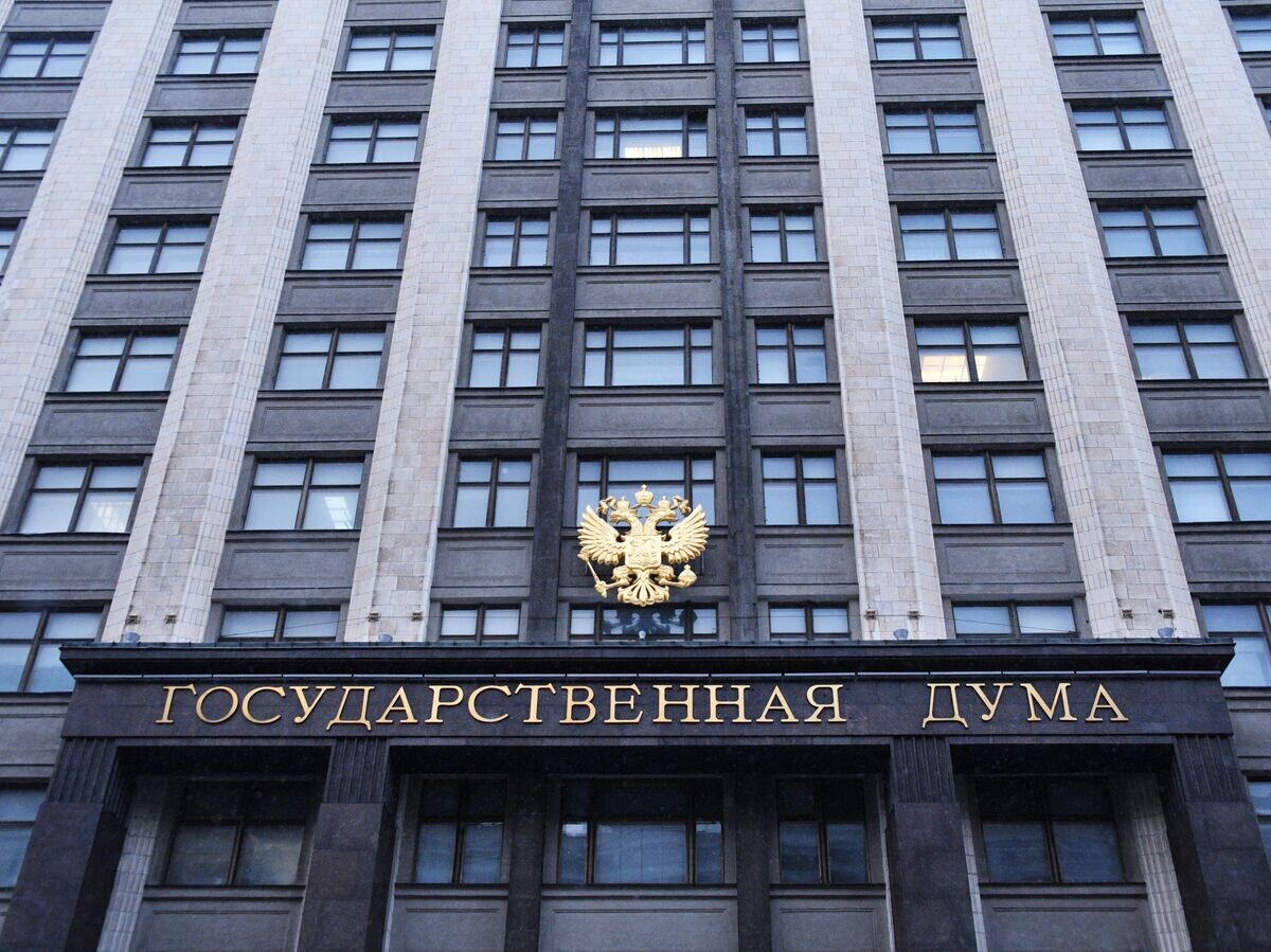    Здание Государственной думы России на улице Охотный ряд в Москве© РИА Новости / Наталья Селиверстова