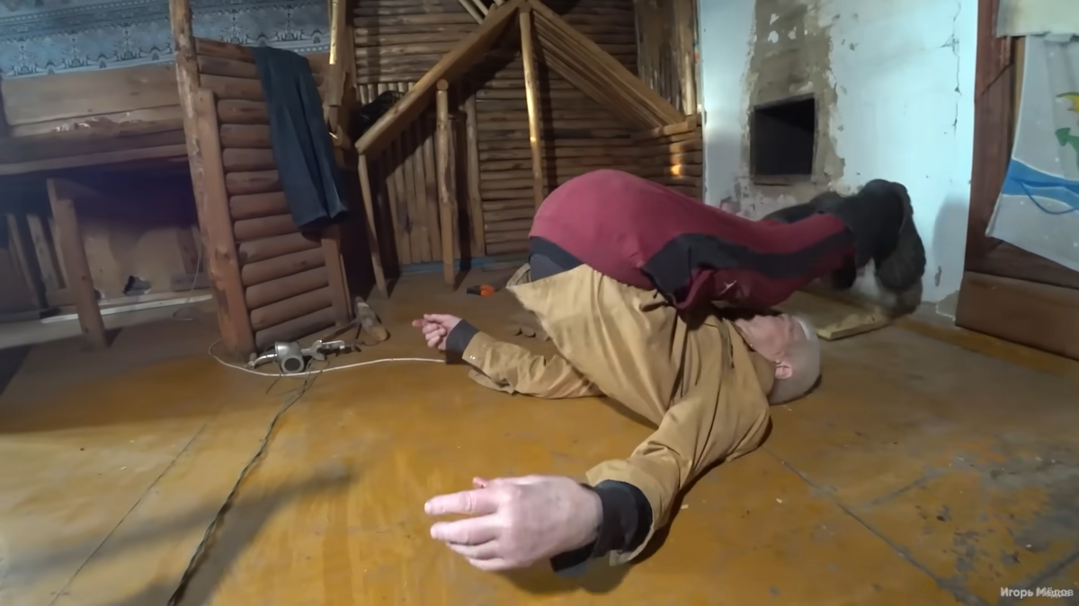 Геннадий показывал трюки