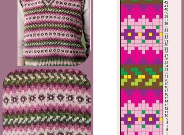 Многоцветный жаккард: искусство вязания сложных узоров