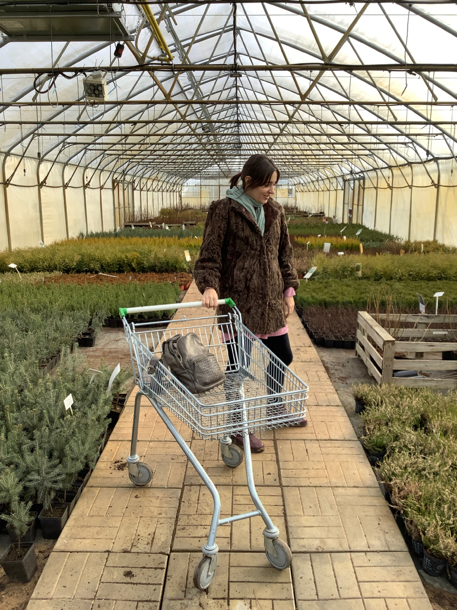 На входе с пустой тележкой, уже бью копытом перед стартом