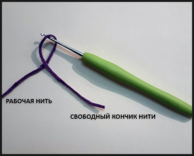 вводим крючок в петлю