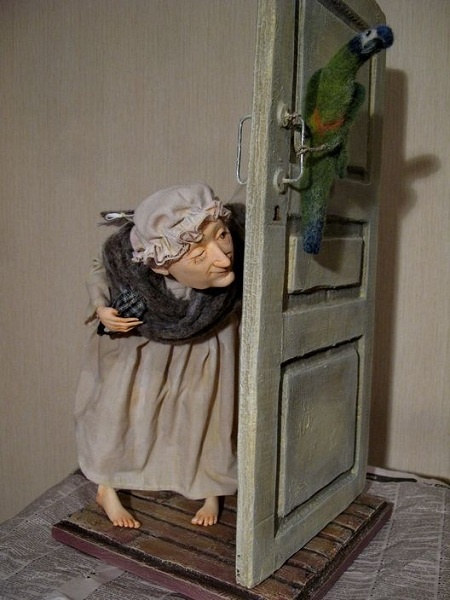 Авторская кукла Виктории Мендель "Одним глазком"