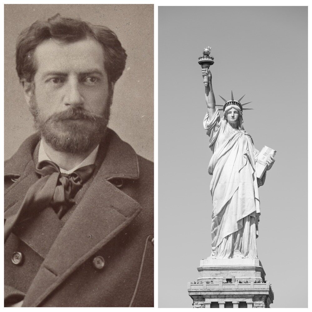 Фредерик Огюст Бартольди и статуя Свободы ( г. Нью-Йорк)