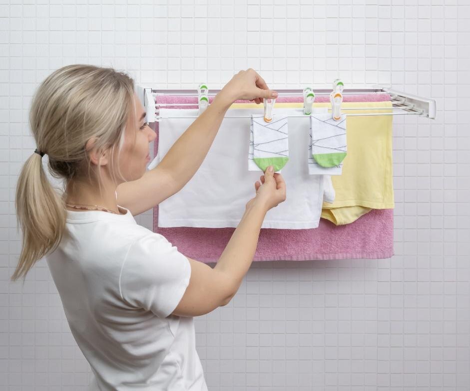 Современный дизайн: складная конструкция гармонично вписывается в интерьер с кафельной отделкой.