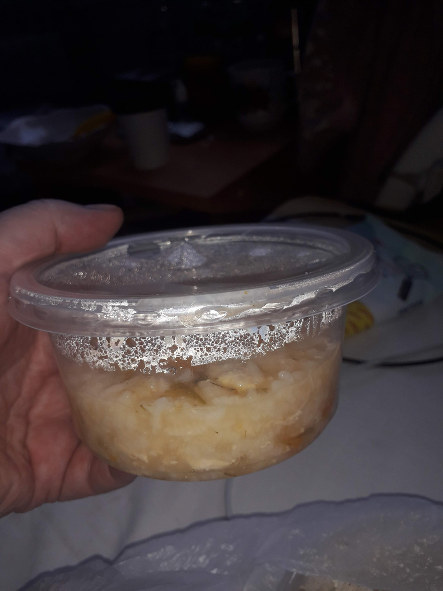 Обед. Реальная порция еды. 