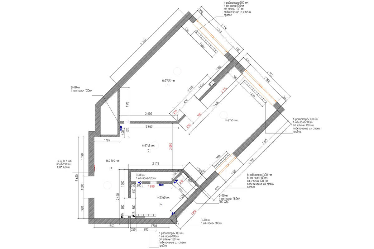 Обмерный план