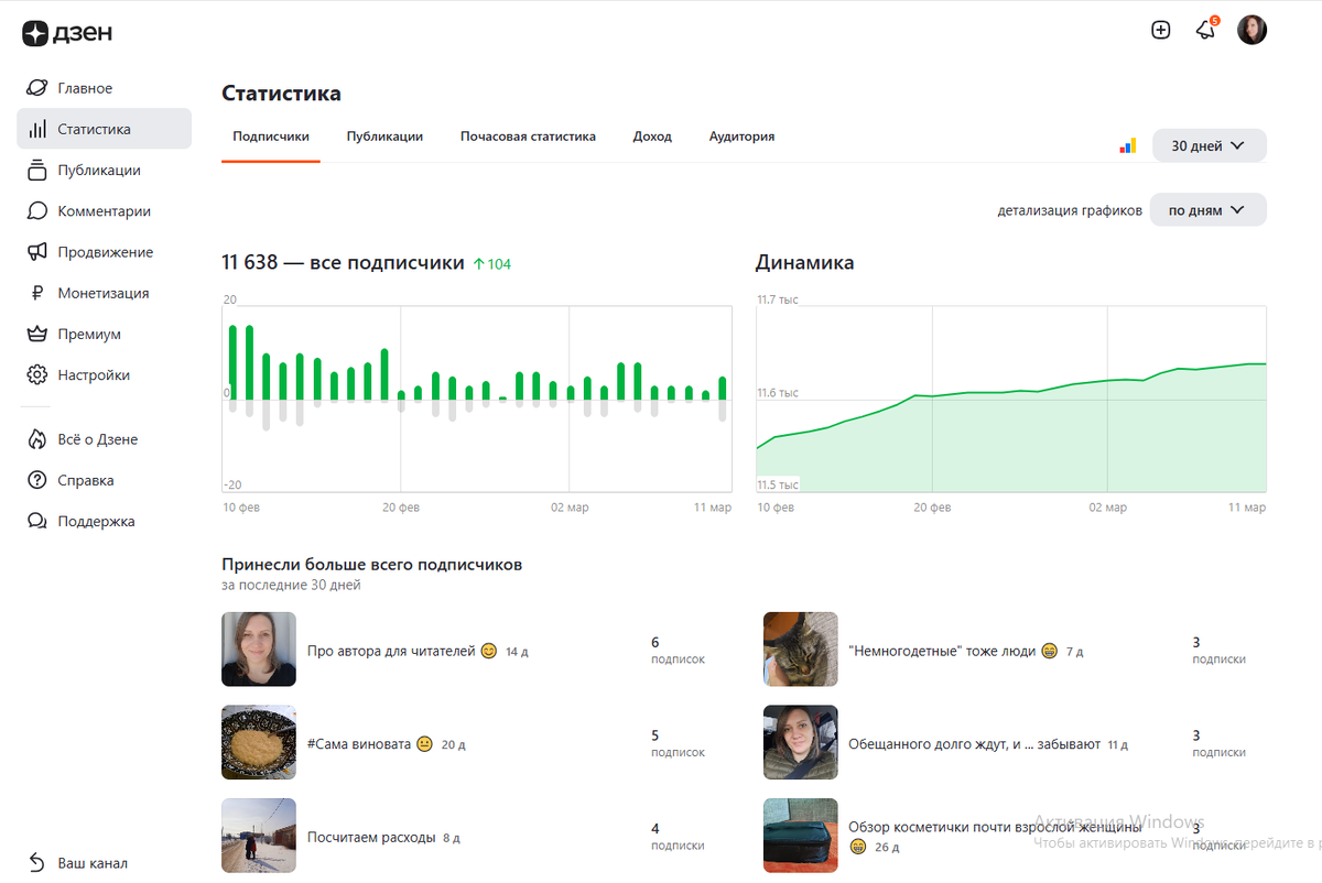 Скрин с личного канала 