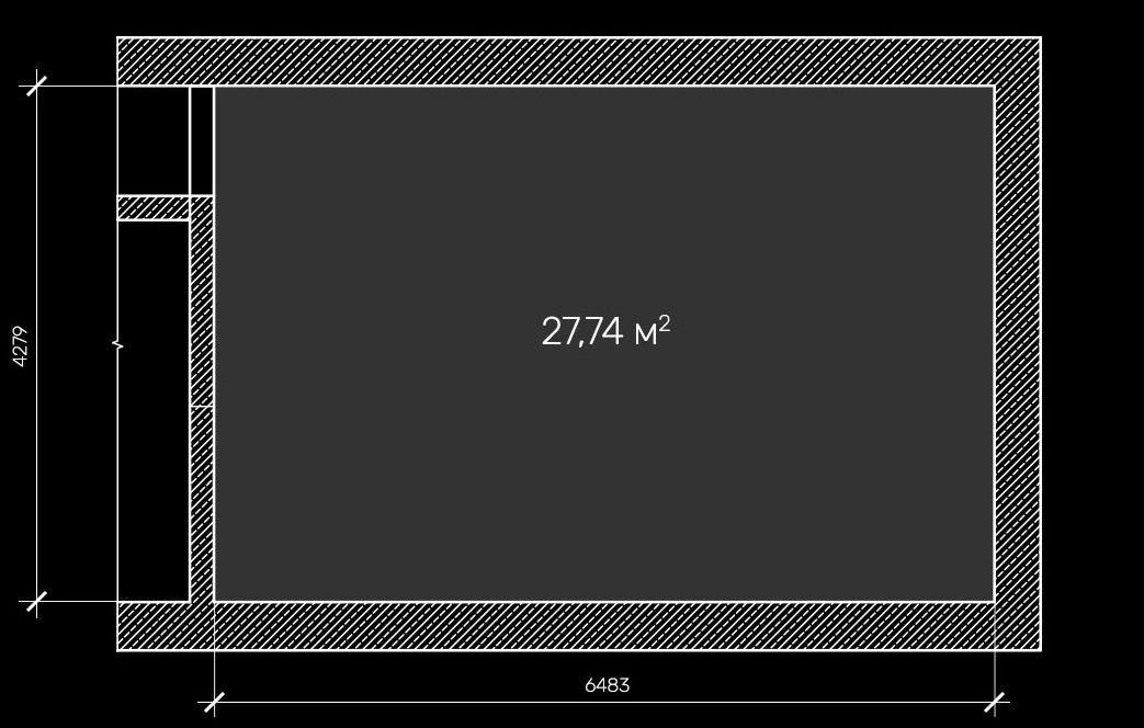 План исходного помещения