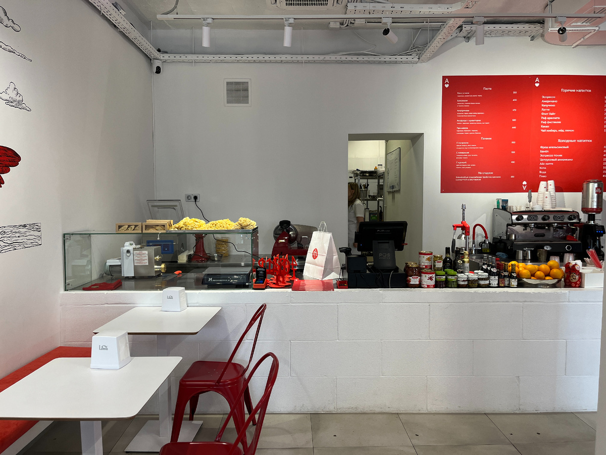 Итальянская макаронная Amore интерьер