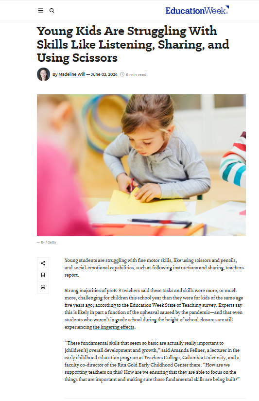    Фото: страница сайта edweek.org