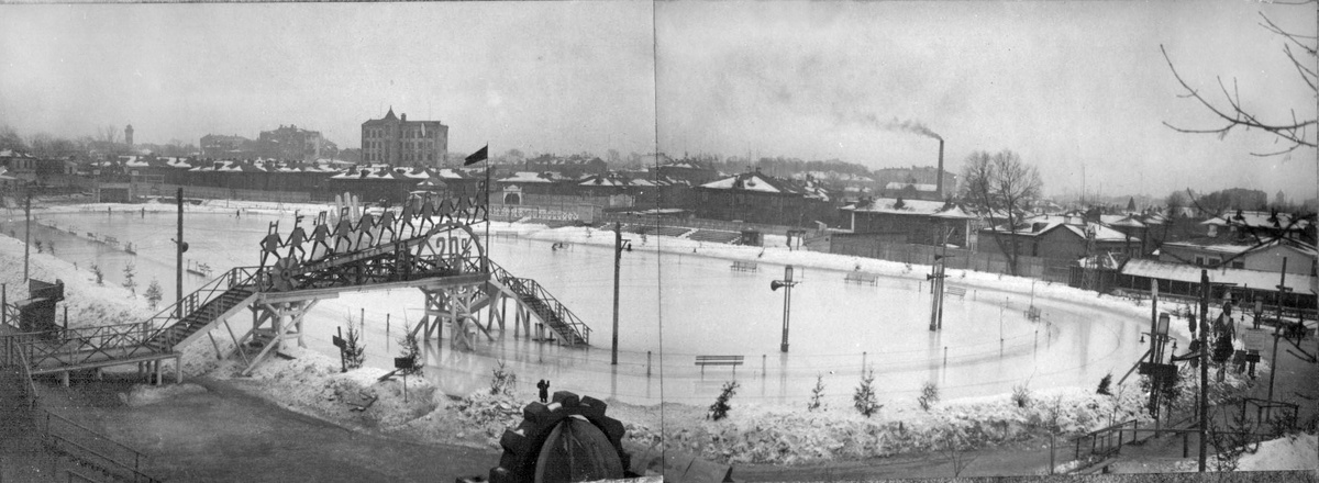 Каток на стадионе. 1929 - 1933 гг. Фото: pastvu.com