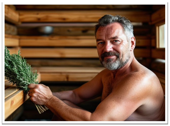 массаж веником в бане