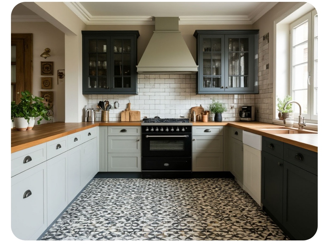 Плитка на кухне 