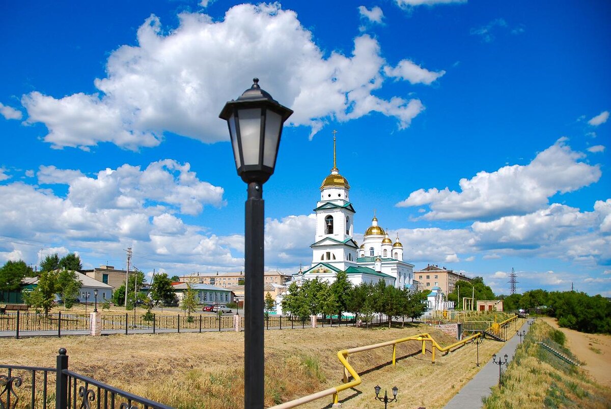 Троицк — вид с набережной реки Уй