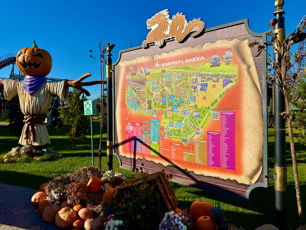 Карта парка Энерджиландия в Польше