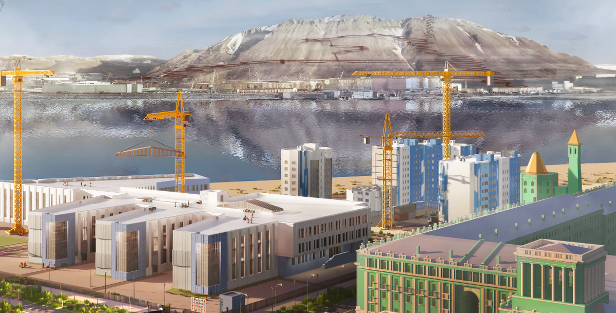 Трехмерное изображение Норильска с сайта norilsk2035.ru