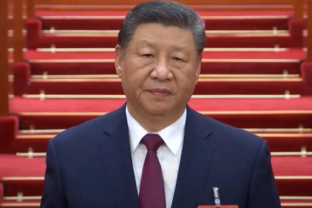    Си Цзиньпин во время собрания. © YouTube