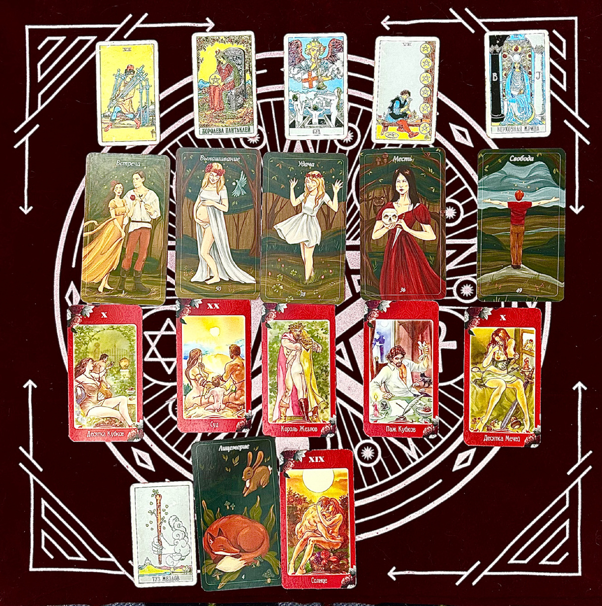 Расшифровка расклада.