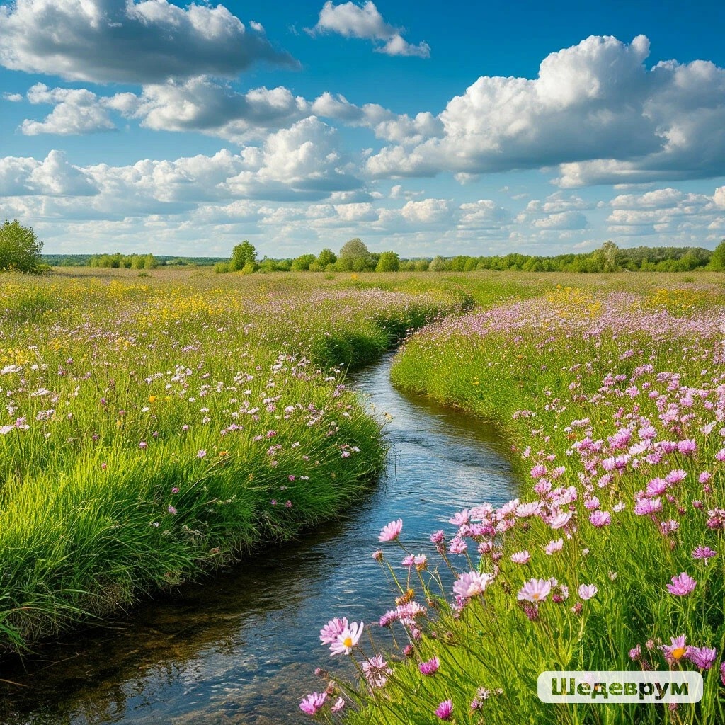 Весна в деревне