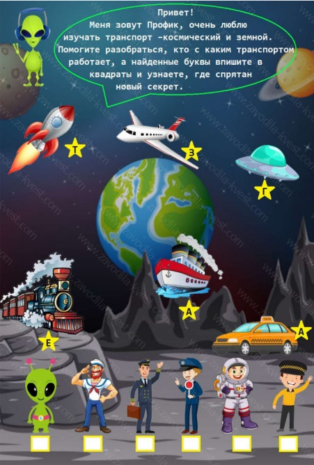 Домашний детский квест про космос с поиском подарка «Космическое приключение» - Zavodila-kvest