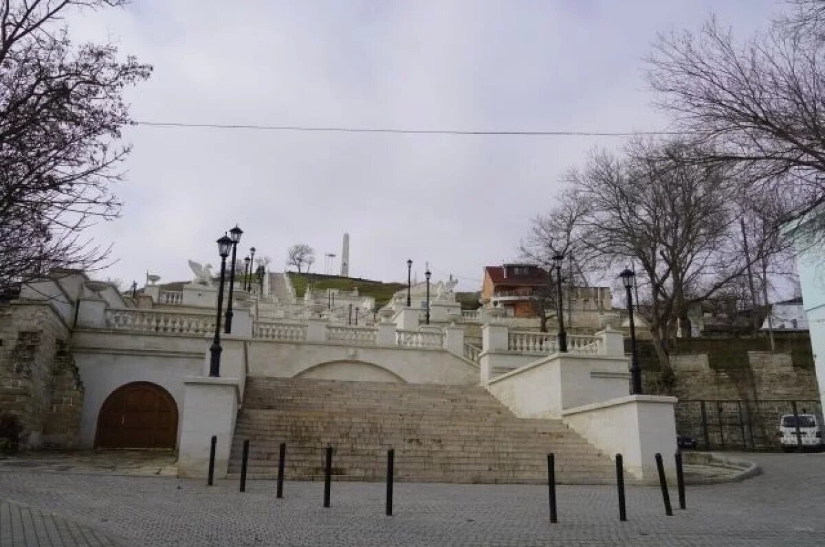    В Керчи Митридатская лестница начала разрушаться