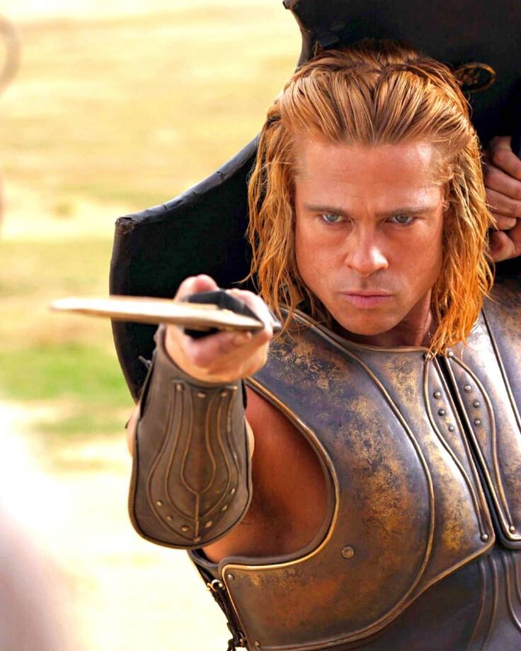 Ахиллес, сын Пелея. Кадр из фильма "Троя".