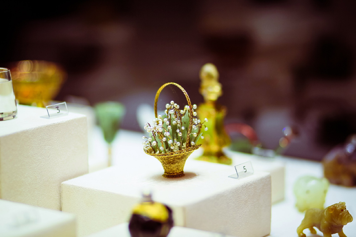 «Objets de fantaisie» в экспозиции Музея Фаберже в Санкт-Петербурге