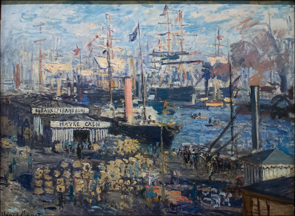 Клод Моне. Большая набережная в Гавре. 1872