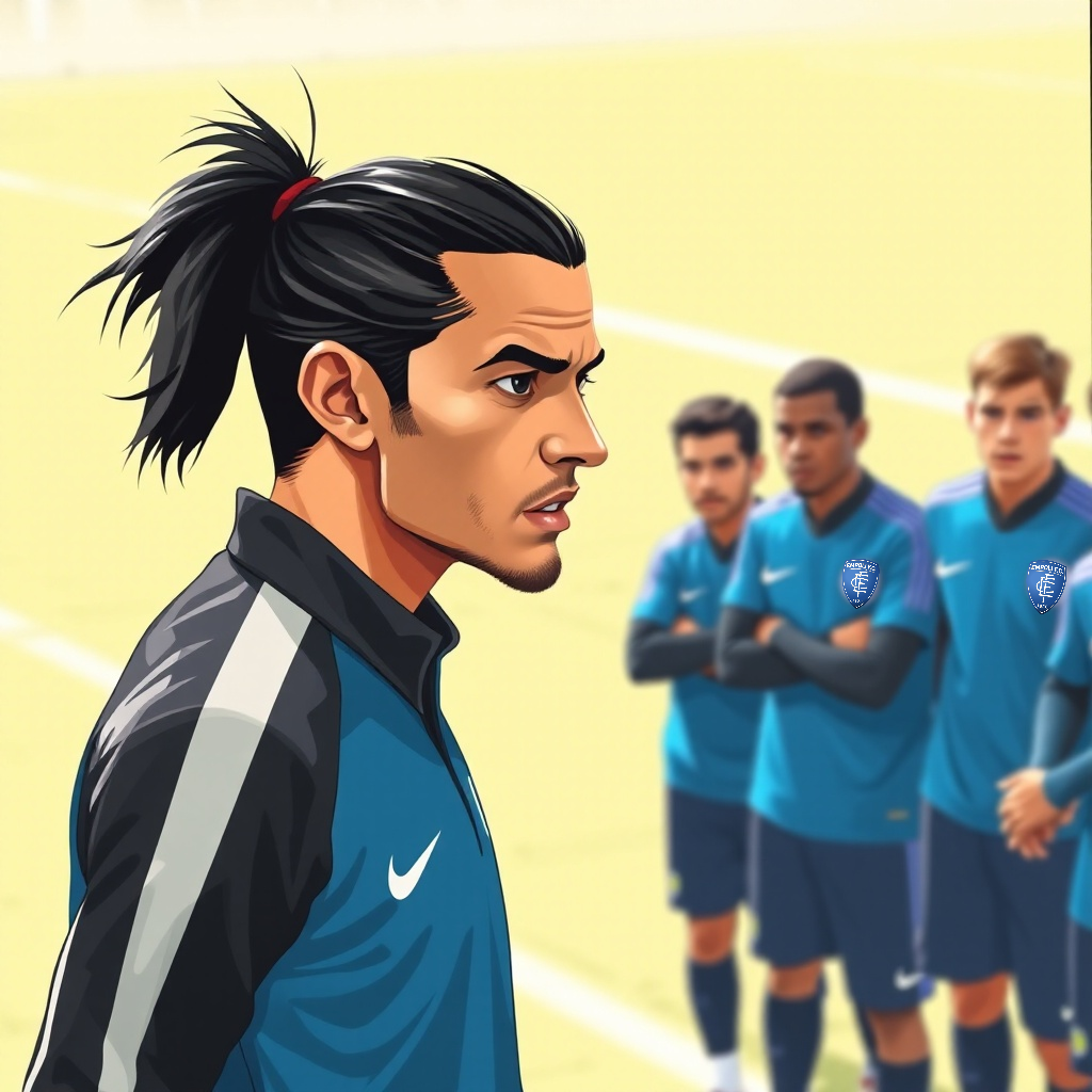 Рико и команда на тренировке