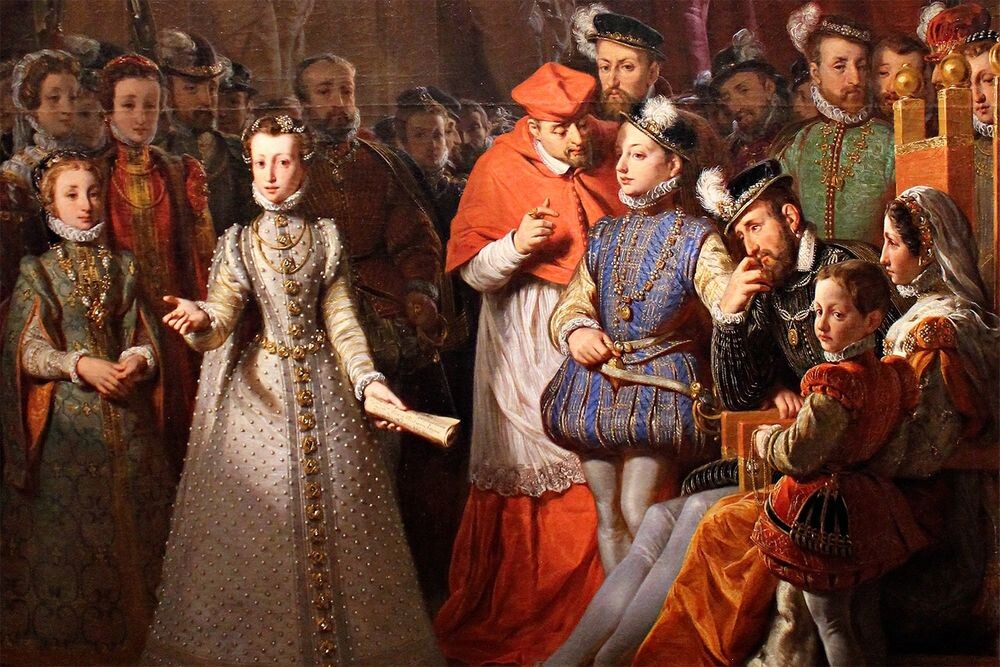 Мария Стюарт и Франциск, Жилло Сент-Эвр, 1836 г.