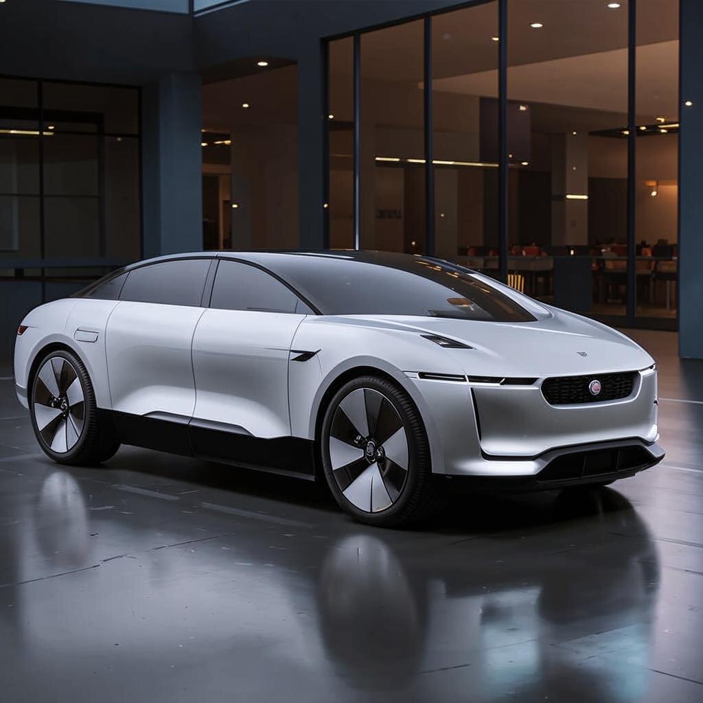 Беспилотное такси на Jaguar I-Pace,