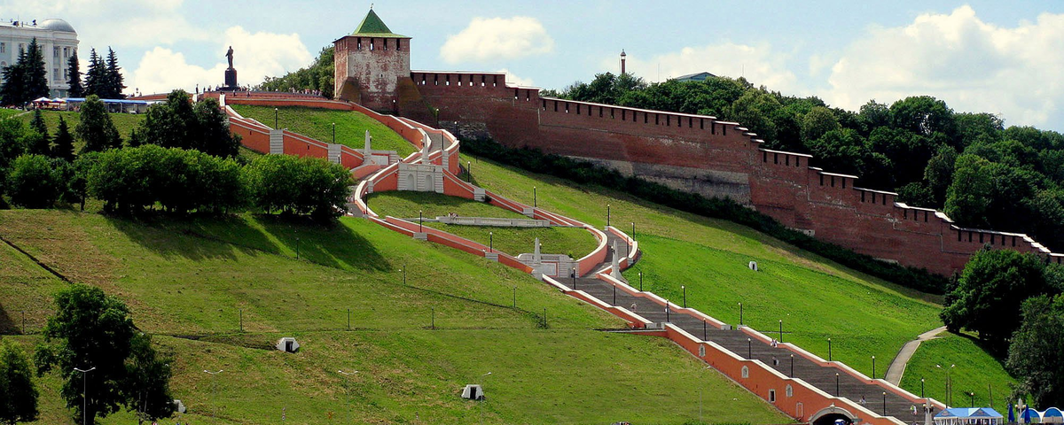 Чкаловская лестница в Горьком, 1949 г. (соавторы: В.О. Мунц и А.А. Яковлев)