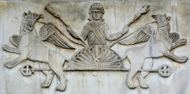 Научные подвиги Александра Македонского из "Романа об Александре" - полет на грифах