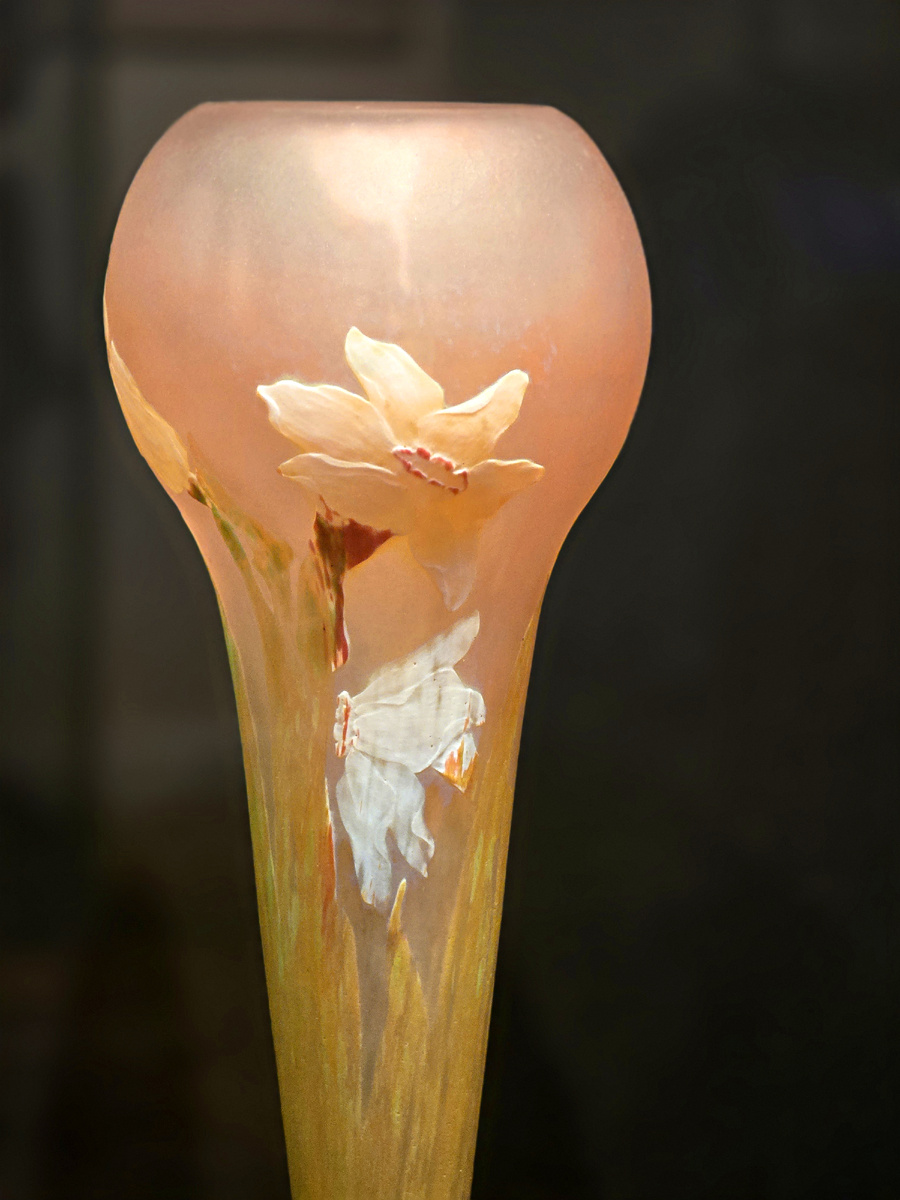 Ваза "Нарцисс", 1910г.. Daum, из экспонатов выставки