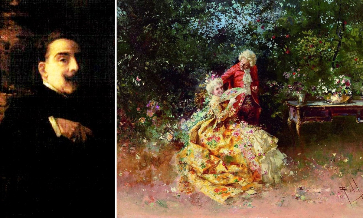 Слева: Автопортер. Справа: Свидание, 1915 г.