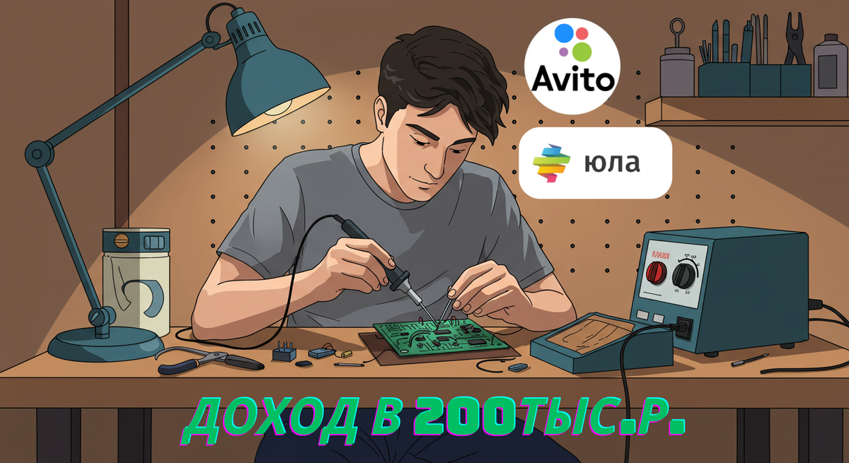 Мастер в процессе пайки - рем