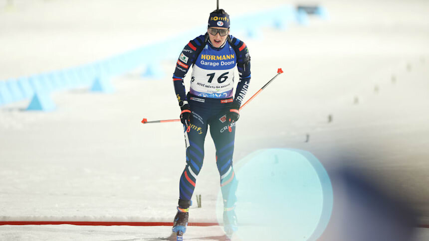 Жюлия Симон наконец-то одержала личную победу в Кубке мира в этом сезоне (Alex Grimm/Getty Images)