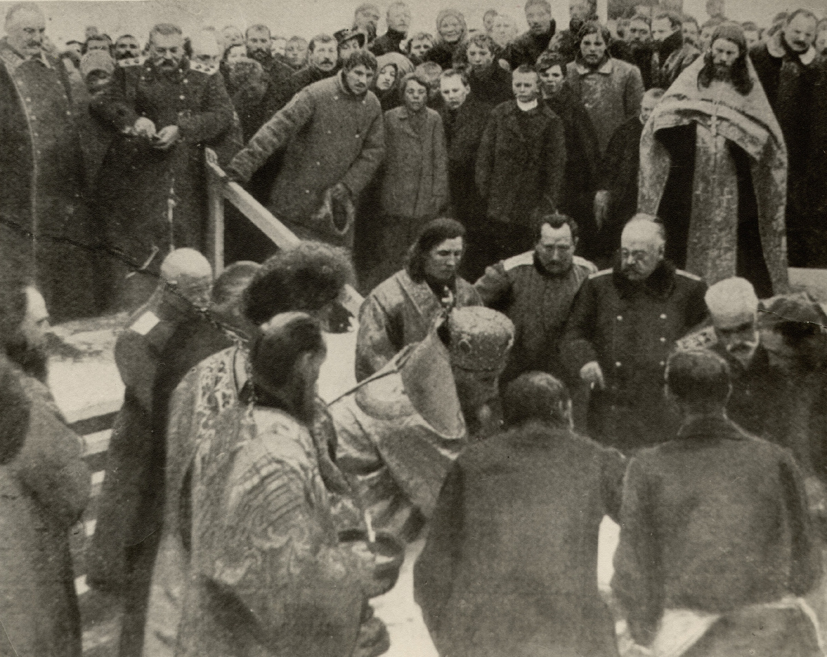 Церемония закладки храма во имя Святого Николая Чудотворца. Фото на память