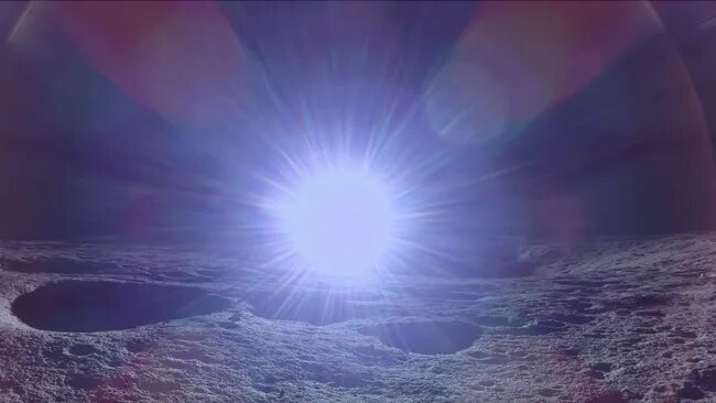 Заснят восход Солнца с поверхности Луны. Источник изображения Space. com