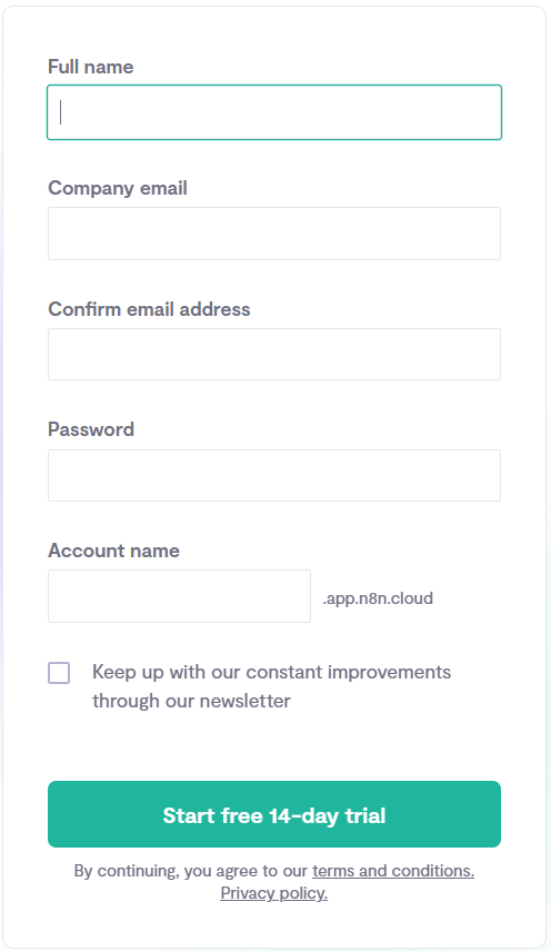 Форма регистрации