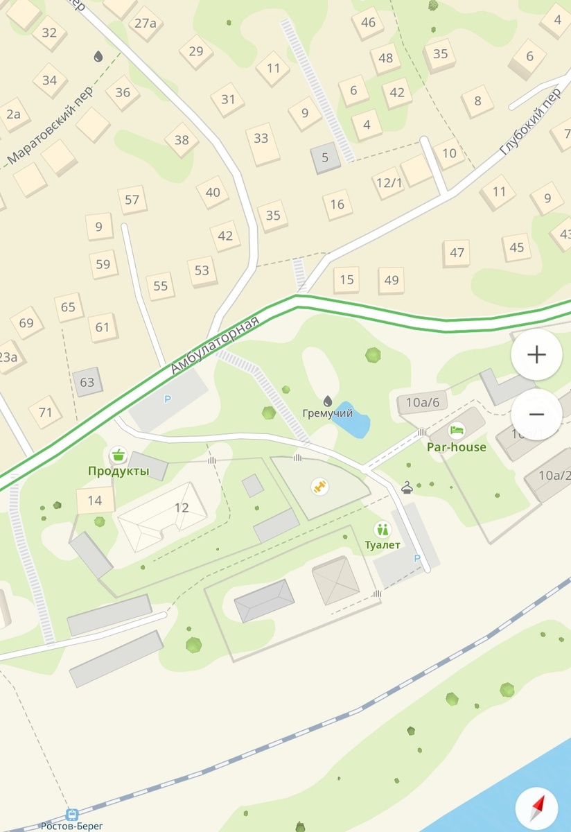 Местоположение родника на карте